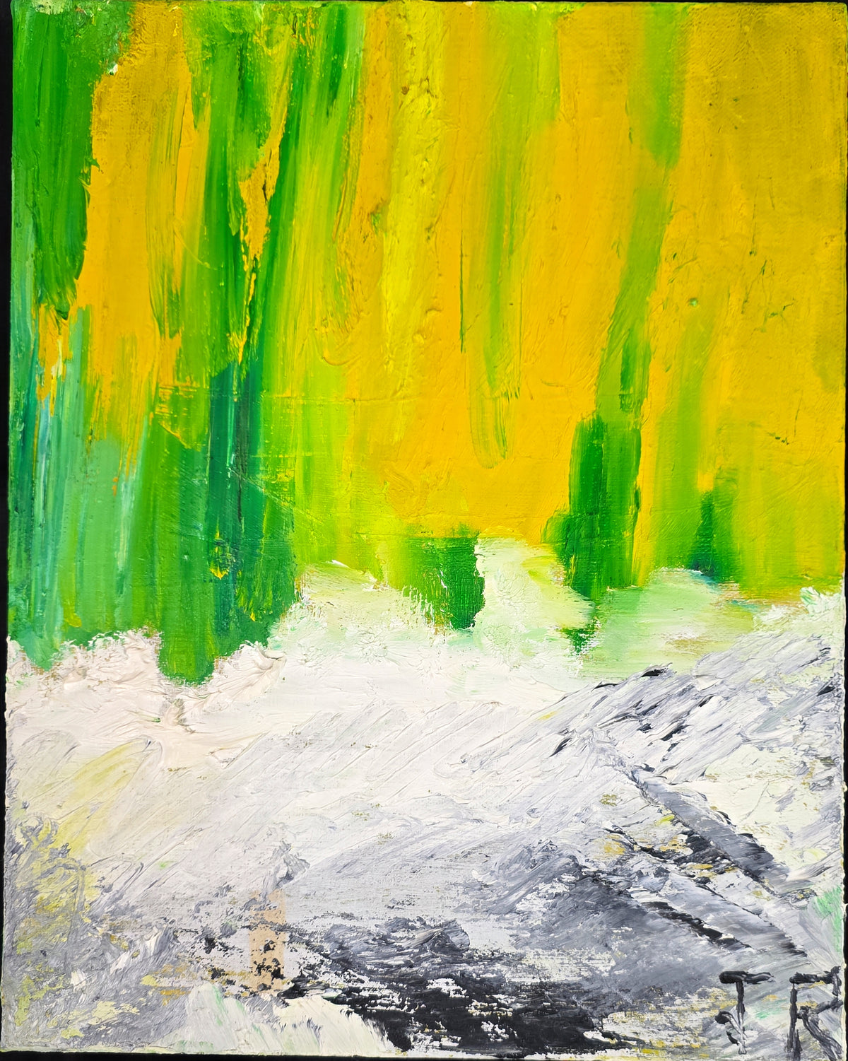 Snowy Spring 14x11